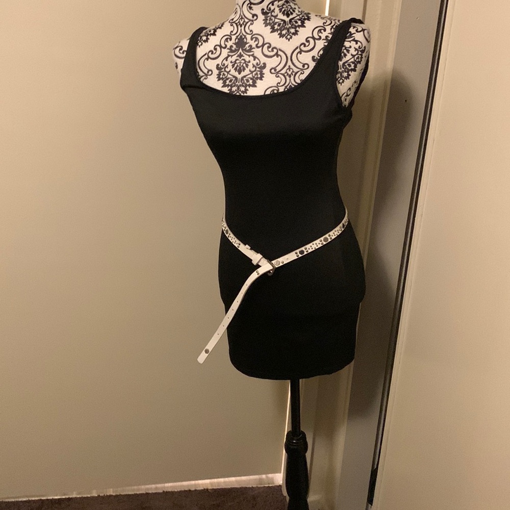 Black mini dress